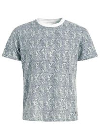Khujo, Herren T-Shirt ' ELIJAH PAISLEY AOP ', Graumeliert