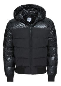 GAP, Herren Steppjacke 'HVYWT PUFFER JKT W/ HOOD', Schwarz