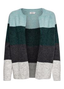 Only, Damen Cardigan, Hellblau / Grau / Graphit / Smaragd