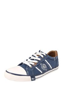 Mustang, Herren Sneaker, Blue Denim / Karamell / Wei&szlig;