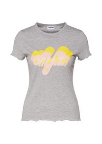 Noisy may, Damen Shirt 'NMELLA S/S', Graumeliert