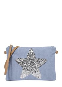 Codello, Damen Etui 'Stars Sequins Cosmetic', Blue Denim