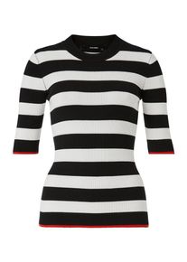 Hallhuber, Damen Pullover, Rot / Schwarz / Weiß