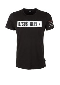 Q/S Designed By, Herren T-Shirt, Schwarz / Wei&szlig;