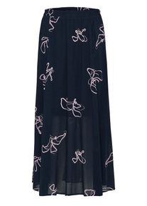 Selected Femme, Damen Bedruckter Maxirock, Blau