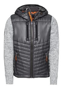 Superdry, Herren Jacke 'STORM HYBRID', Anthrazit / Graumeliert
