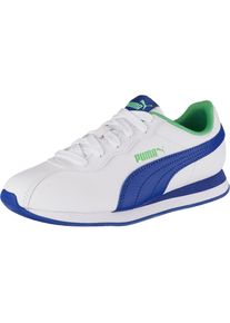 Puma, M&auml;dchen Sneaker 'Turin II Jr', Blau / Hellgr&uuml;n / Wei&szlig;