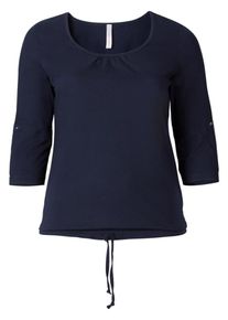 sheego Casual, Damen Basic-Shirt, Marine