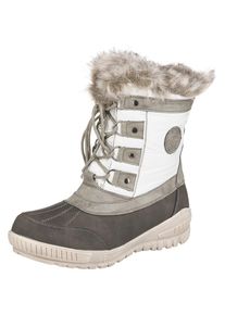 Kimberfeel, Damen Winterstiefeletten, Rauchgrau / Wei&szlig;