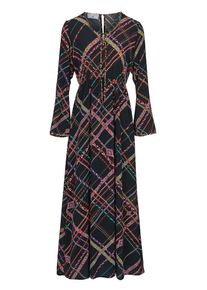 Heine, Damen Maxikleid, Mischfarben / Schwarz