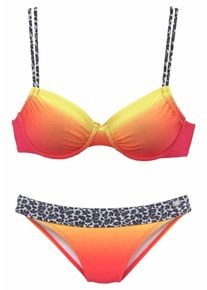 Kangaroos, Damen Bikini, Braun / Gelb / Orange