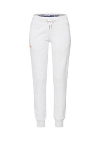Superdry, Damen Jogginghose, Hellgrau / Orange