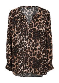 ZIZZI, Damen Blusenshirt, Braun / Schwarz