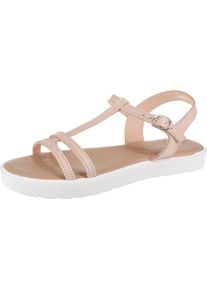 Pier One, Damen Riemchensandalen, Puder / Wei&szlig;