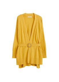 Violeta by Mango, Damen Strickjacke 'Girasol', Senf