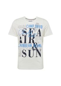 CAMP DAVID, Herren Shirt, Elfenbein / Schwarz