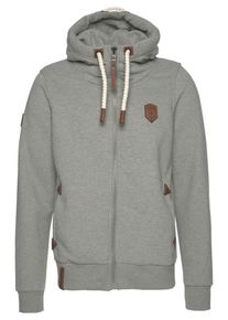Naketano, Herren Sweatjacke 'Schwarzkopf', Graumeliert