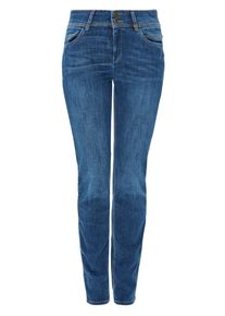 s.Oliver RED LABEL, Damen 'Shape Slim Used-Jeans', Blue Denim