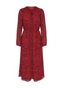 Only, Damen Kleid, Rot / Schwarz / Weiß