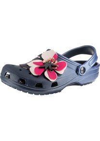 Crocs, Damen Halbschuh 'Classic Botanical', Beige / Navy / Pink