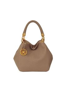 Silvio Tossi, Damen Schultertasche, Braun / Gold