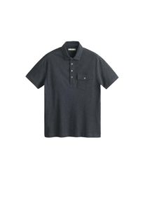 Mango Man, Herren Poloshirt 'Tomek', Dunkelgrau