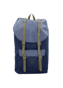 HERSCHEL, Damen Rucksack 'Little America Aspect', Marine / Hellblau / Oliv