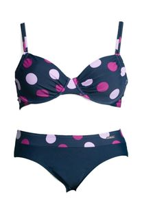 Lascana, Damen Bügel-Bikini, Navy / Lila