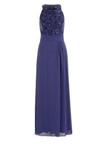 s.Oliver BLACK LABEL, Damen Abendkleid, Indigo