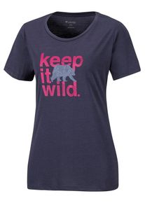 Columbia, Damen T-Shirt, Nachtblau / Pink