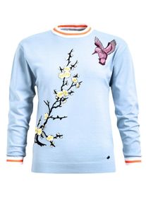 Khujo, Damen Pullover 'AFRODITE', Blau / Hellblau
