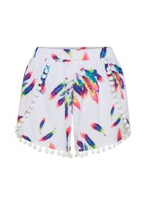 Mel Ivy, Damen Shorts, Blau / Orange / Wei&szlig;