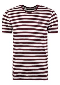 New Era, Herren T-Shirt 'College Pack', Bordeaux / Wei&szlig;