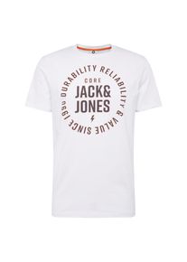 Jack & Jones JACK & JONES, Herren Shirt 'JCOINSIGHTER TEE SS CREW NECK', Rostrot / Wei&szlig;