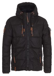 Naketano, Herren Winterjacke 'Italo Pop', Schwarz