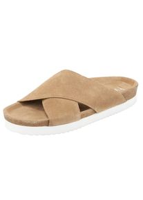 Heine, Damen Pantolette, Sand