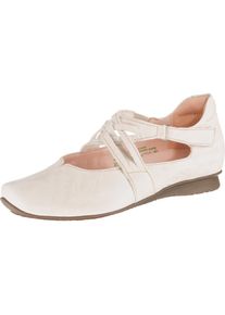 Think!, Damen Riemchenballerinas 'Chilli', Naturwei&szlig;