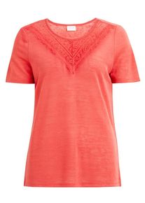Vila, Damen Shirt 'VISUMI', Koralle