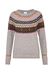 Vila, Damen Pullover 'STICA', Grau / Mischfarben