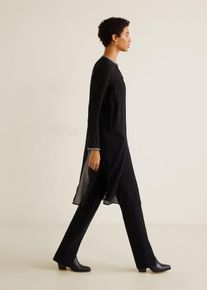 Mango, Damen Bluse 'Vest4', Schwarz