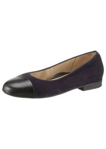 Ara, Damen Ballerina, Aubergine / Schwarz