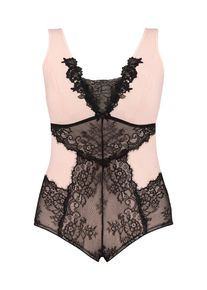 Ulla Popken, Damen Body, Nude / Schwarz