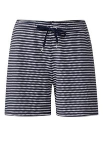 Street One, Damen Shorts, Blau / Wei&szlig;