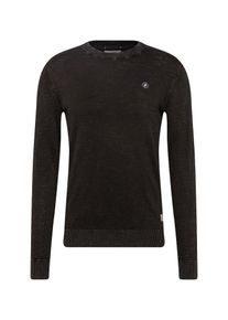 Jack & Jones JACK & JONES, Herren Pullover 'JORSLY KNIT CREW NECK', Schwarz