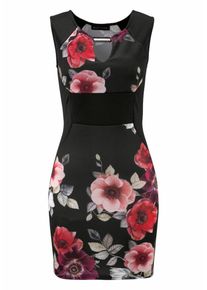 Melrose, Damen Jerseykleid, Mischfarben / Schwarz