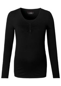 Esprit Maternity, Damen Still-Shirt, Schwarz