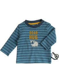 Sigikid, Langarmshirt, Blau / Dunkelblau / Dunkelgelb / Wei&szlig;