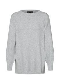 Banana Republic, Damen Pullover 'FLUFFY CREW TUNIC WITH SIDE SLITS', Hellgrau