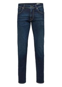 Selected Homme, Herren Jeans Regular-Fit-, Blue Denim