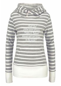AJC, Damen Sweatshirt, Graumeliert / Offwhite